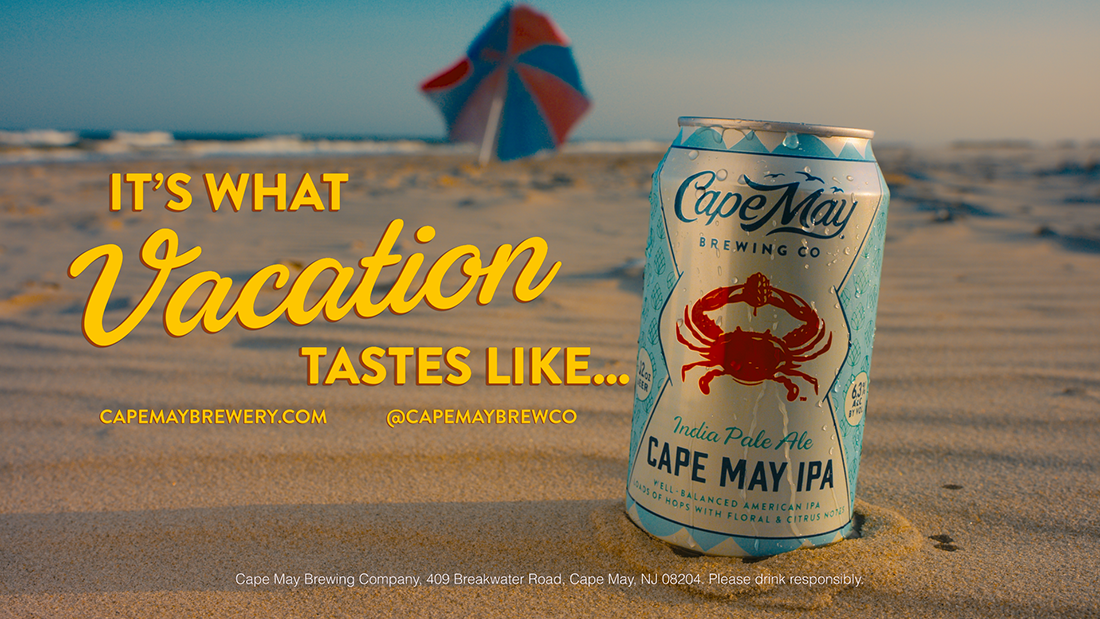 Cape May Brewery "It's What Vacation Tastes Like" 